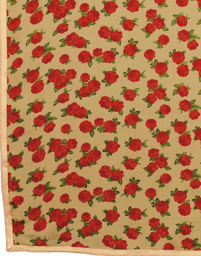 Whimsical Cream Printed Saree | Sudathi