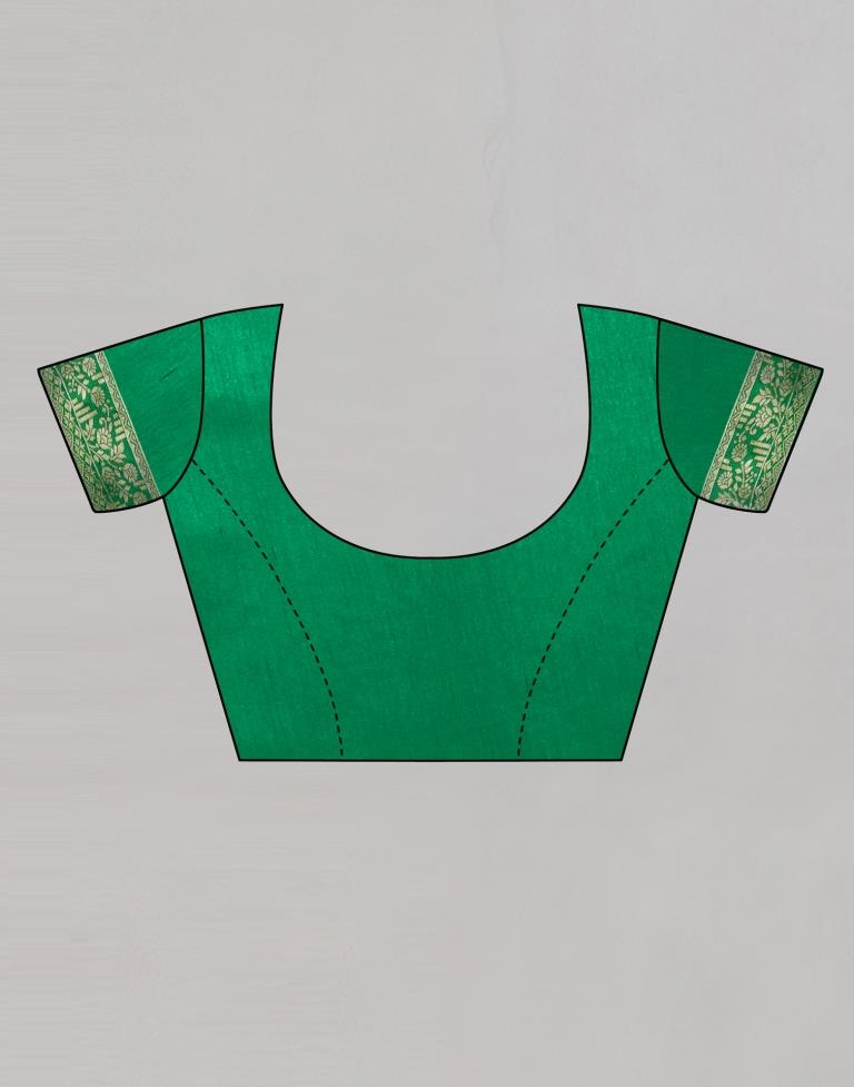 Beautiful Green Banarasi Saree | Sudathi