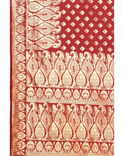 Voguish Red Banarasi Saree | Sudathi