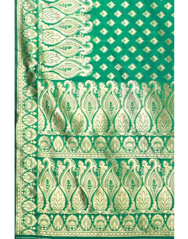 Attractive Green Banarasi Saree | Sudathi