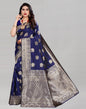 Classy Navy Blue Banarasi Saree | Sudathi