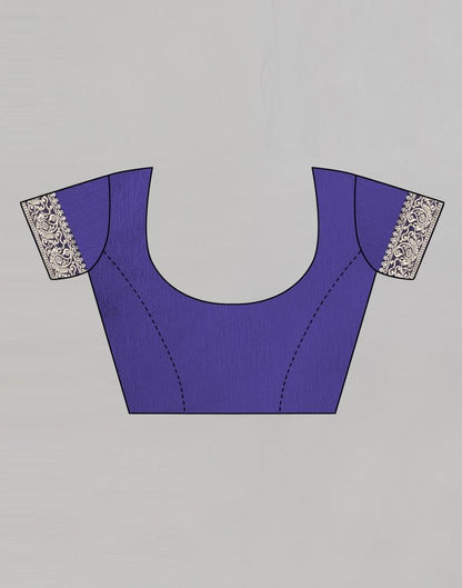 Classy Navy Blue Banarasi Saree | Sudathi