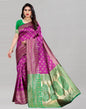 Sensuous Purple Banarasi Saree | Sudathi