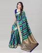 Multicolored Coloured Poly Silk Banarasi Jacquard Partywear saree | Sudathi