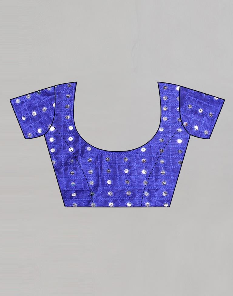 Blue Bandhani Printed Saree | Sudathi