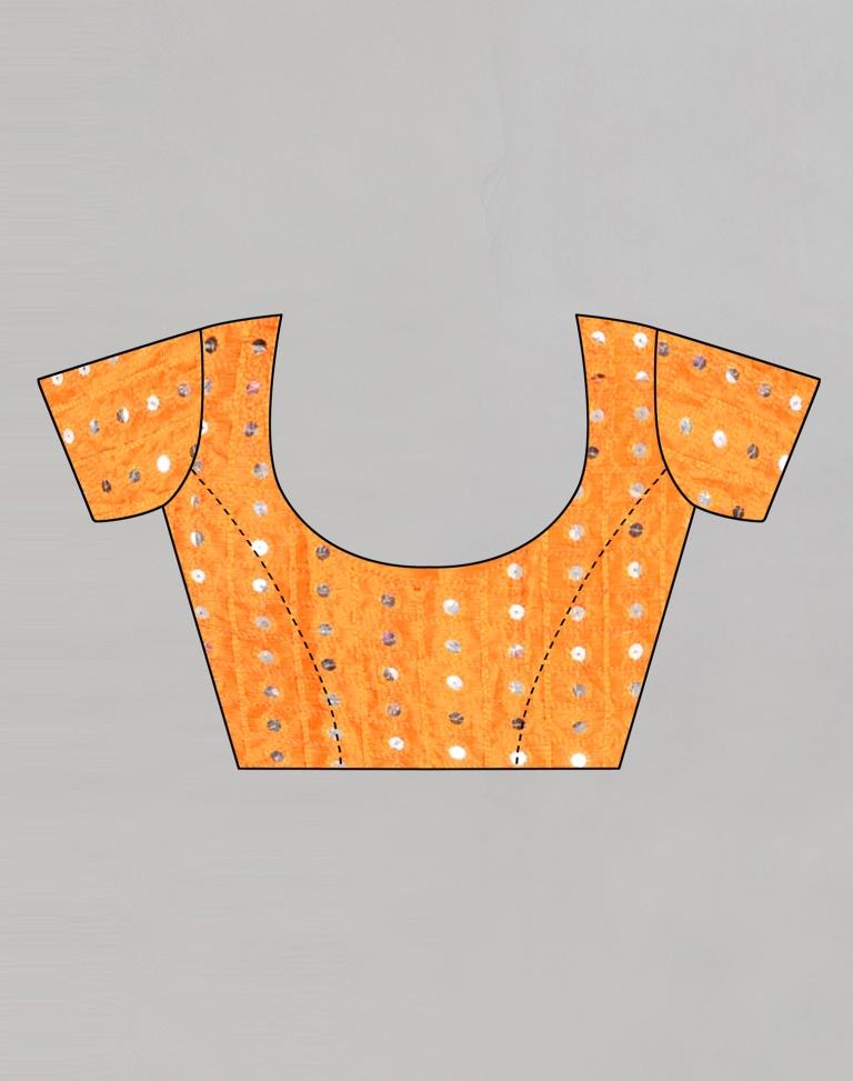 Turmeric Yellow Bandhani Saree | Sudathi