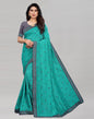 Pine Green Coloured Poly Silk Embroidered Partywear saree | Sudathi