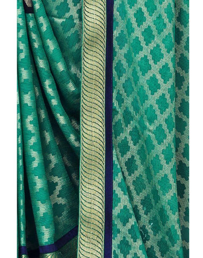 Rama Green Brasso Saree | Sudathi