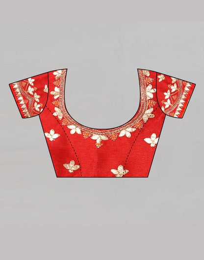 Bottle Green Embroidered Silk Saree | Sudathi