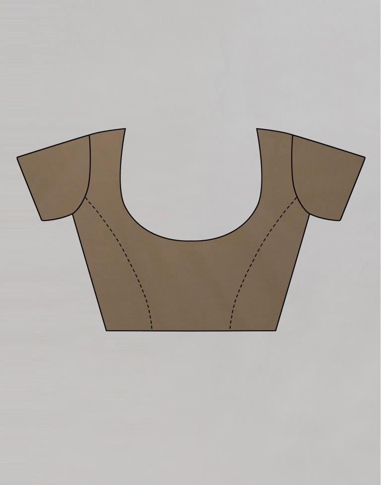 Coffee Brown Coloured Georgette Embroidered Partywear saree | Sudathi