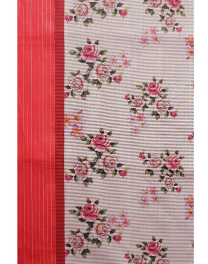 Peach Cotton Saree | Sudathi