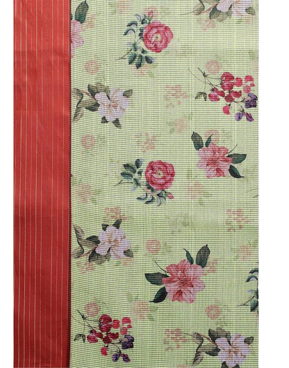 Pista Green Cotton Saree | Sudathi