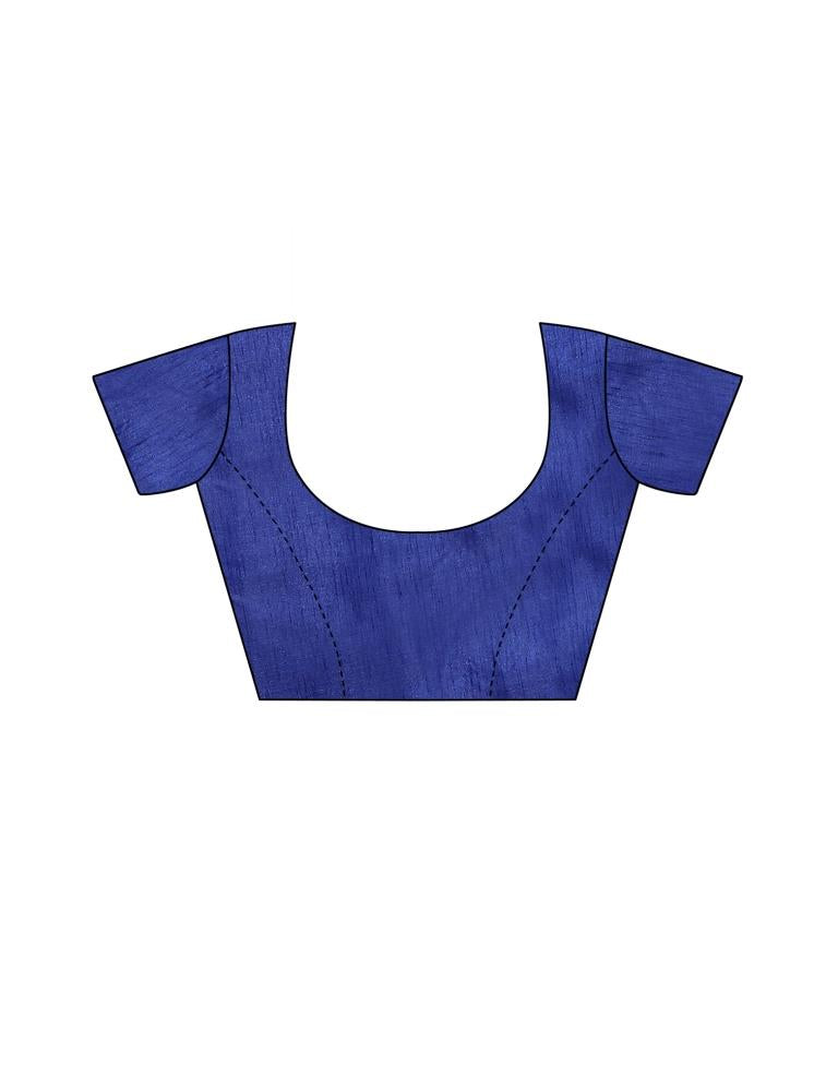 Sky Blue Cotton Saree | Sudathi