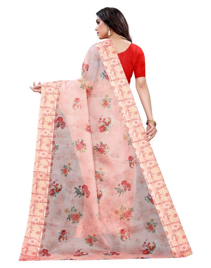Rose Pink Cotton Saree | Sudathi