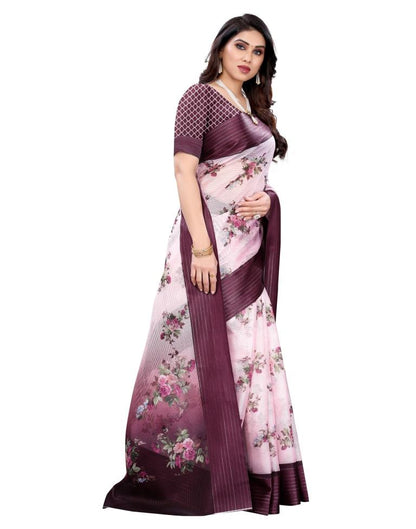 Rose Pink Cotton Saree | Sudathi