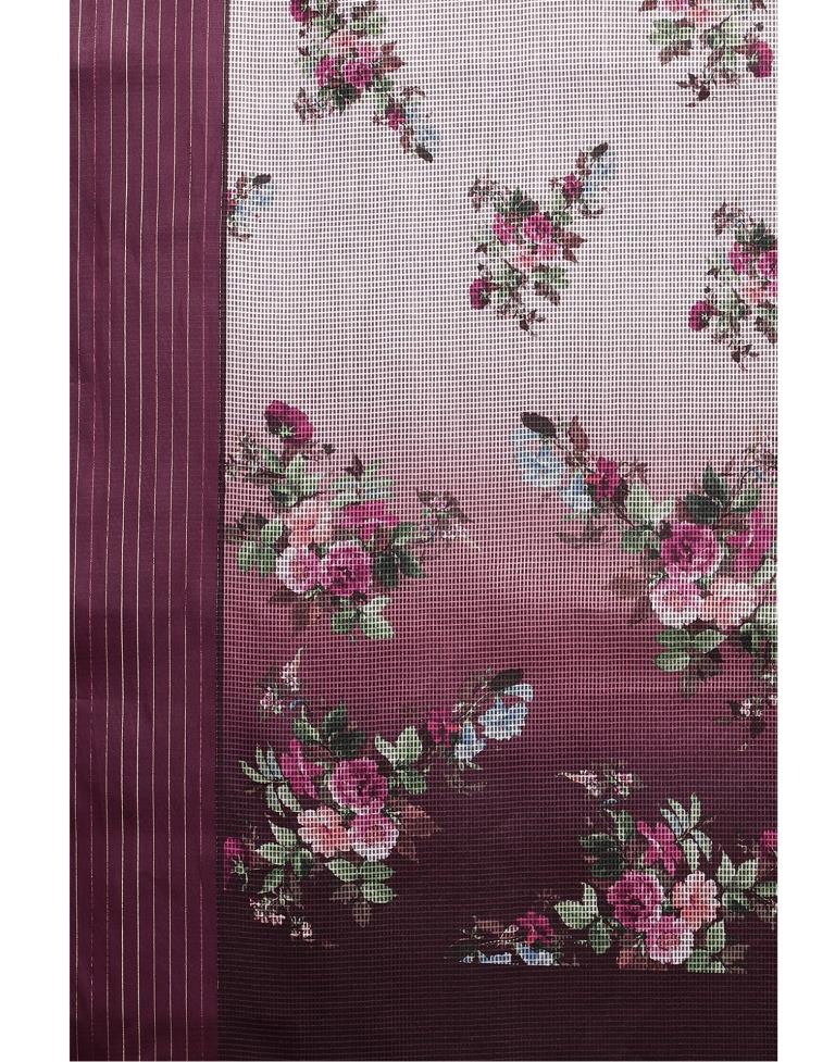 Rose Pink Cotton Saree | Sudathi