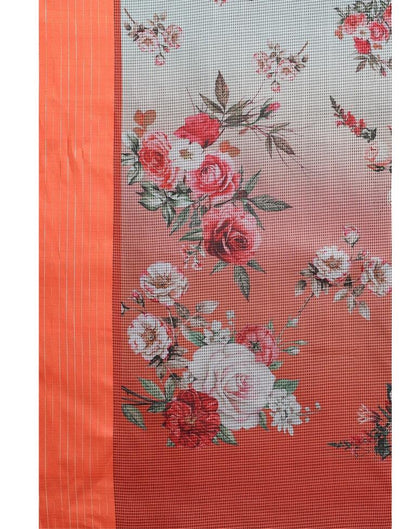 Turquoise Blue Cotton Saree | Sudathi