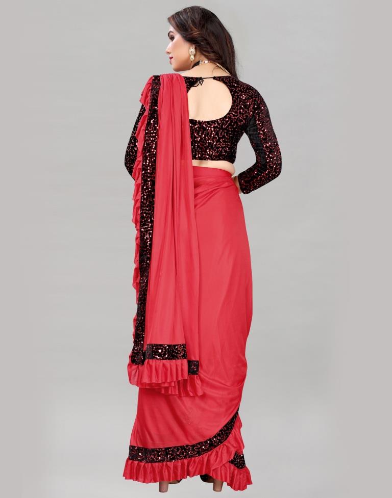 Red Ready To Wear Saree | Sudathi