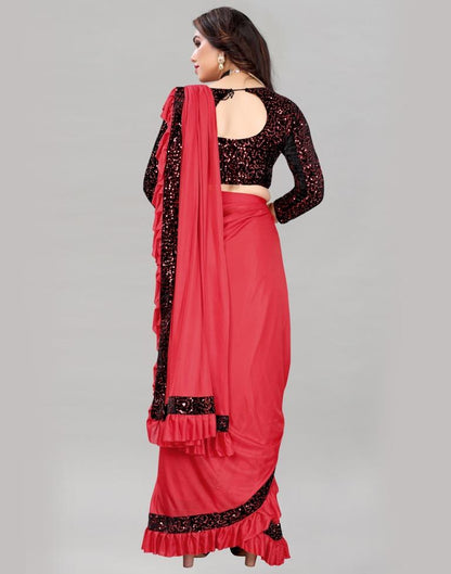 Red Ready To Wear Saree | Sudathi