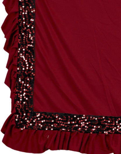 Maroon Ready To Wear Saree | Sudathi