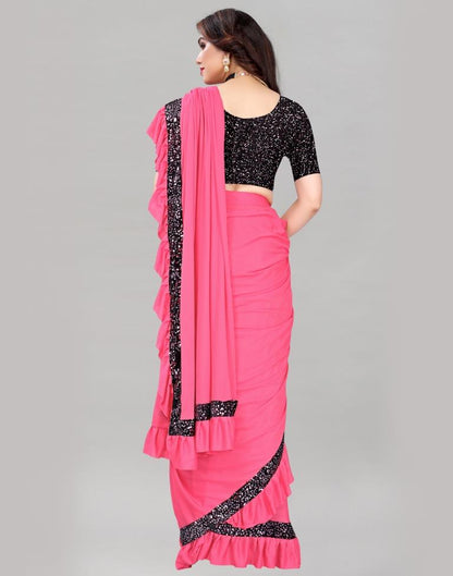 Baby Pink Ready To Wear Saree | Sudathi