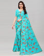 Sky Blue Coloured Georgette Floral Printed Casual saree | Sudathi