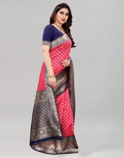 Silver Banarasi Silk Saree