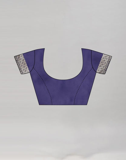 Silver Banarasi Silk Saree