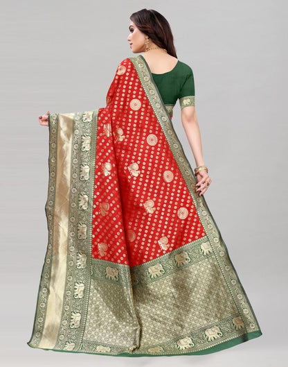 Red Banarasi Saree | Sudathi