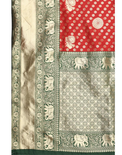Red Banarasi Saree | Sudathi