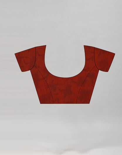 Peanut Brown Coloured Chiffon Floral Printed Casual Saree | Sudathi