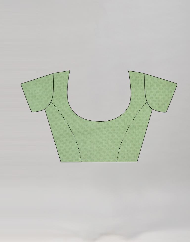 Olive Green Coloured Chiffon Floral Printed Casual saree | Sudathi