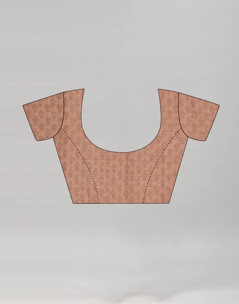 Brown Coloured Chiffon Floral Printed Casual saree | Sudathi