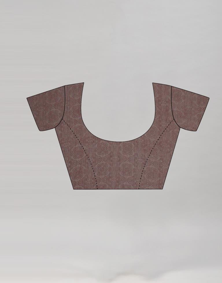 Brown Coloured Chiffon Floral Printed Casual saree | Sudathi