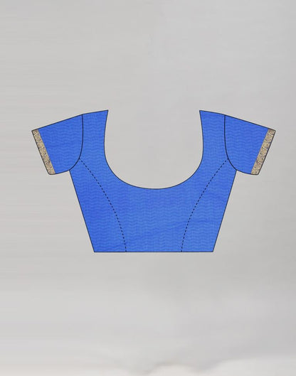 Royal Blue Coloured Chiffon Printed Casual saree | Sudathi