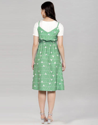 Sea Green A-line Dress | Sudathi