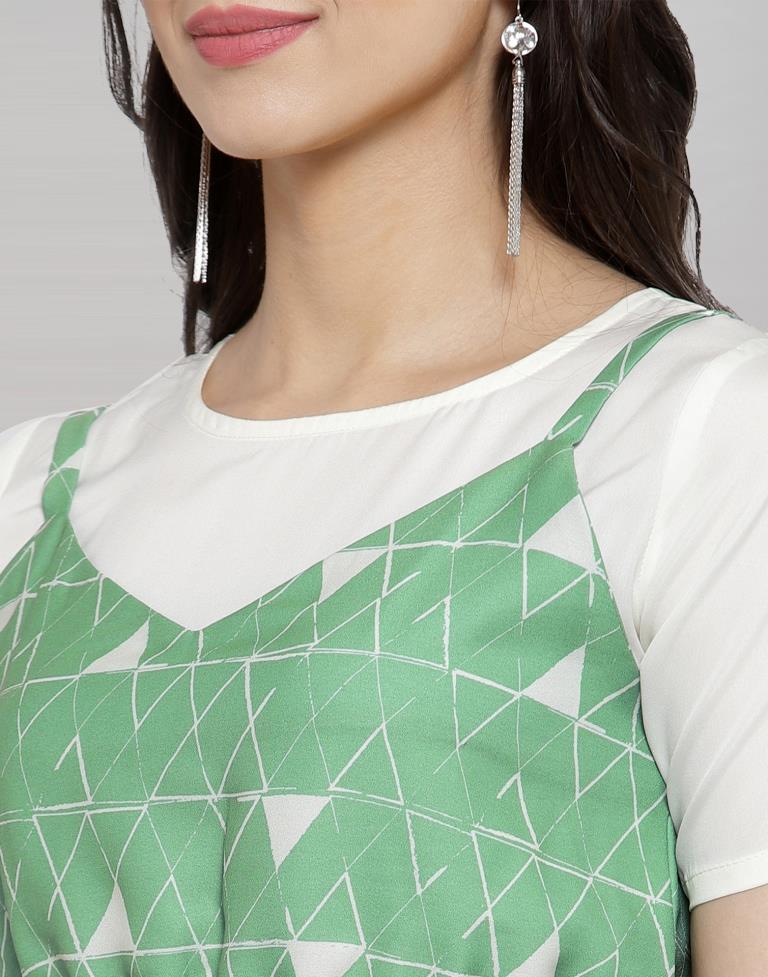 Sea Green A-line Dress | Sudathi