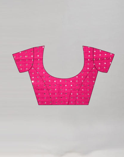 Pink Coloured Brasso Embroidered Partywear saree | Sudathi