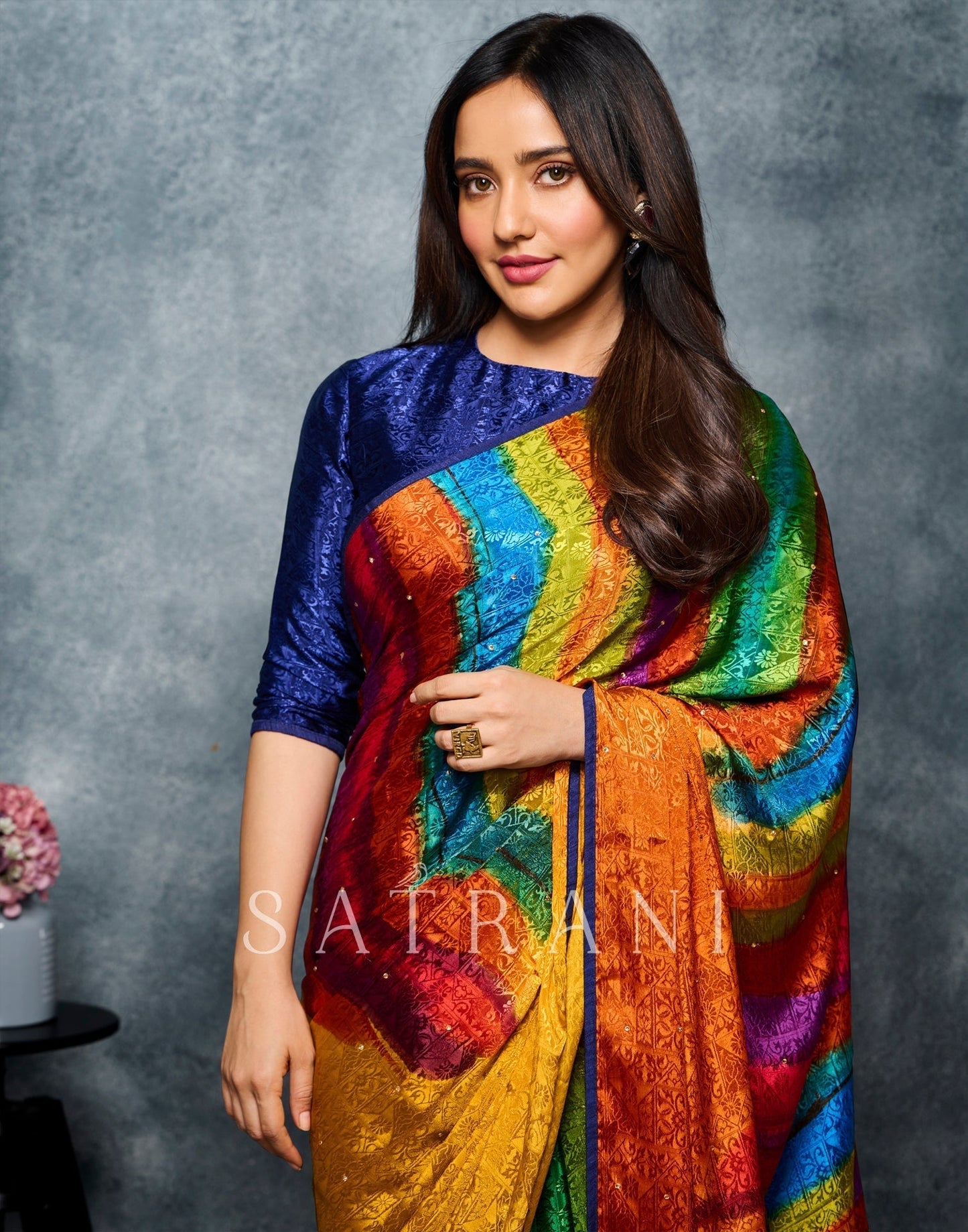 Multicoloured Silk Saree | Sudathi