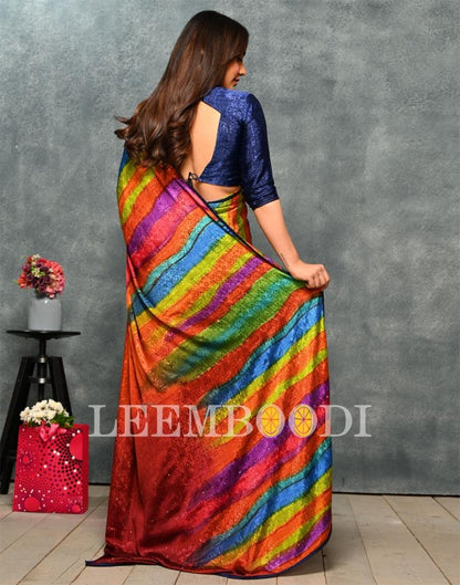 Multicoloured Silk Saree | Sudathi