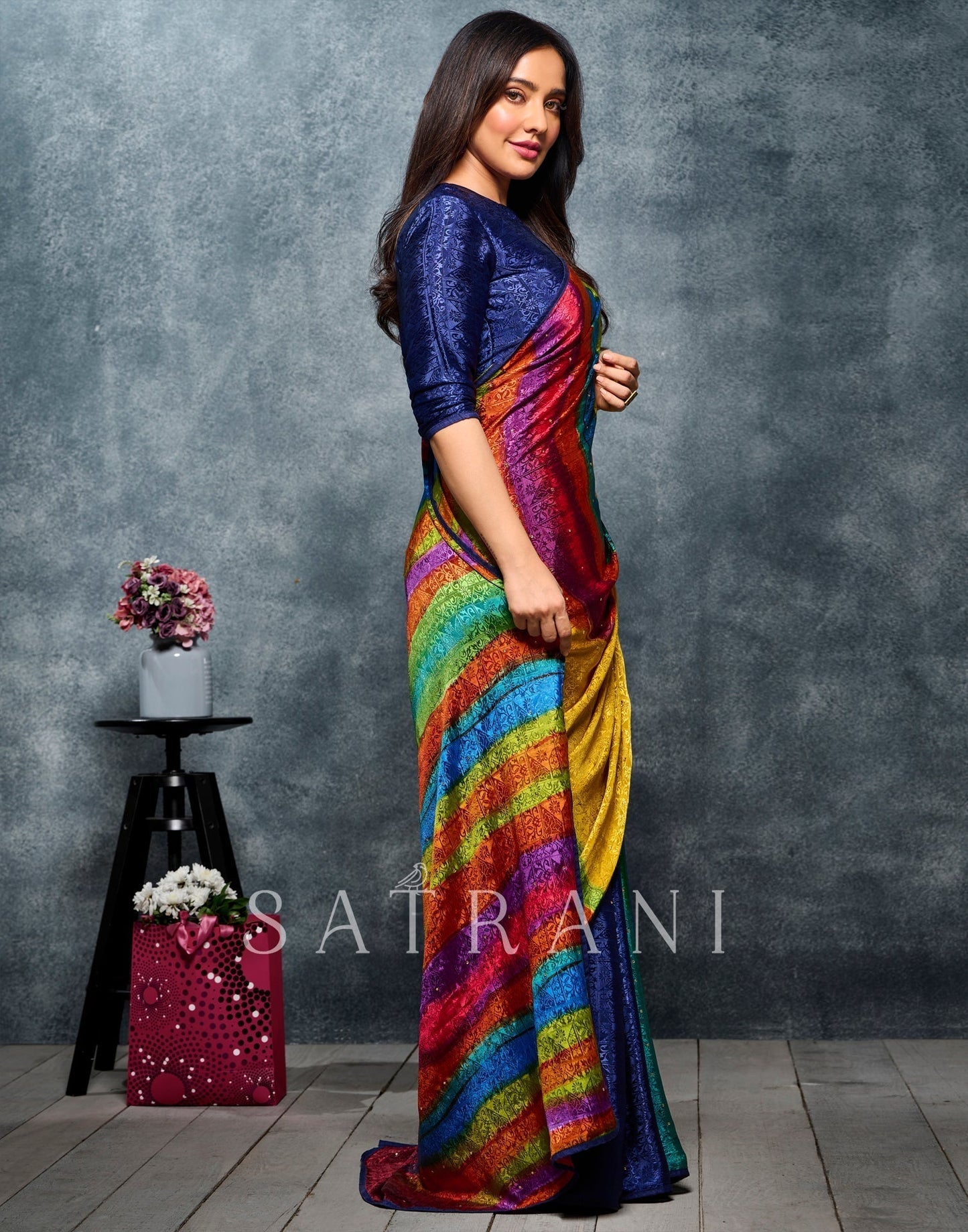 Multicoloured Silk Saree | Sudathi