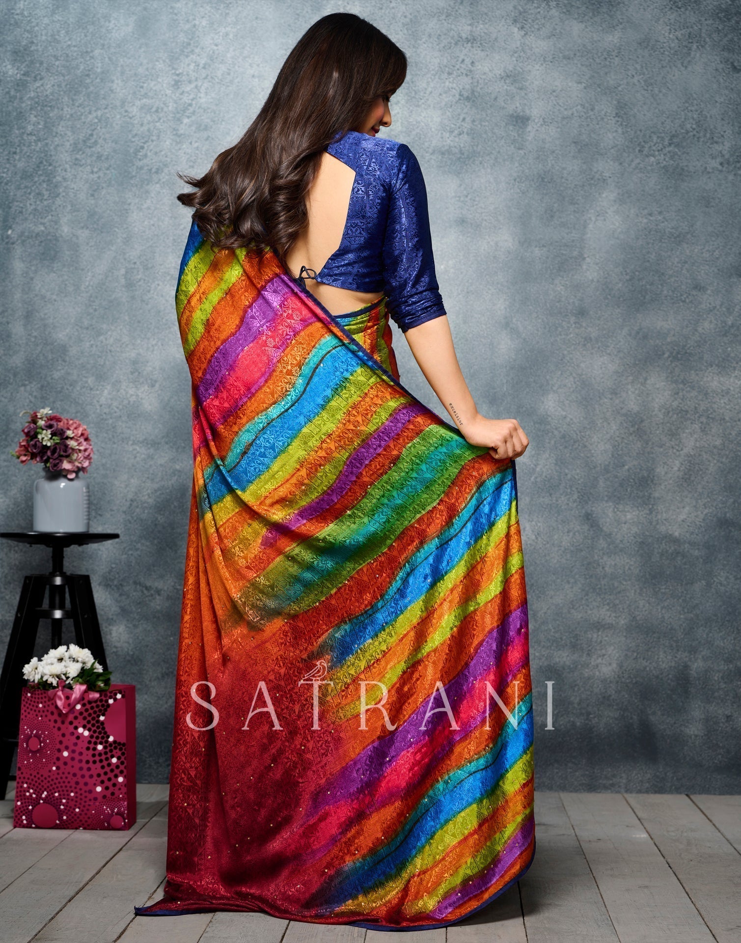 Multicoloured Silk Saree | Sudathi