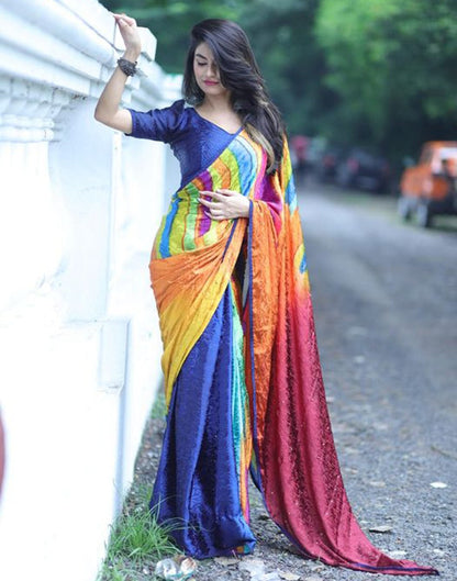 Multicoloured Silk Saree | Sudathi
