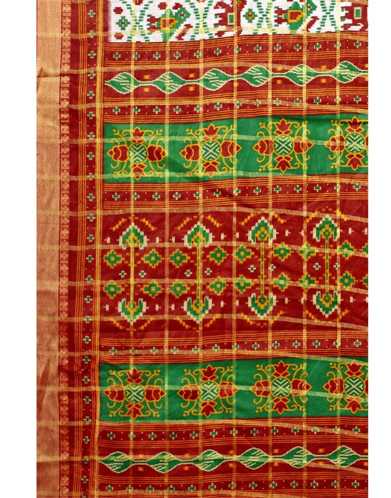 Multicolored Cotton Patola Printed Saree | Sudathi