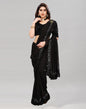 Black Coloured Lycra Dyed Saree | Sudathi