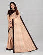 Light Brown Coloured Lycra Shimmer Embellished Saree | Sudathi