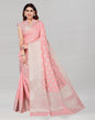 Light Pink Coloured Cotton Jacquard Saree | Sudathi