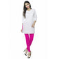 Fantastic Pink Coloured Plain Cotton Leggings | Sudathi