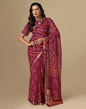 Wine Bandhani Saree | Sudathi