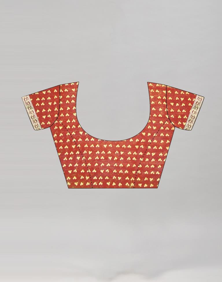 Red Chiffon Bandhani Saree | Sudathi